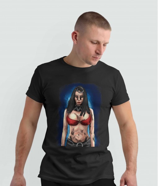 Мъжка тениска с щампа Готика Секси жена - TShirtArtShop.com